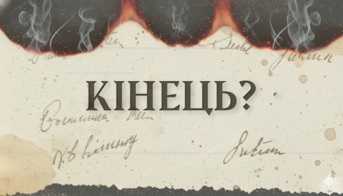 Це мій . . . Кінець?